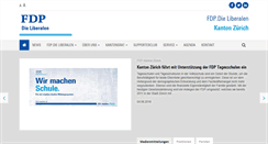 Desktop Screenshot of fdp-zh.ch